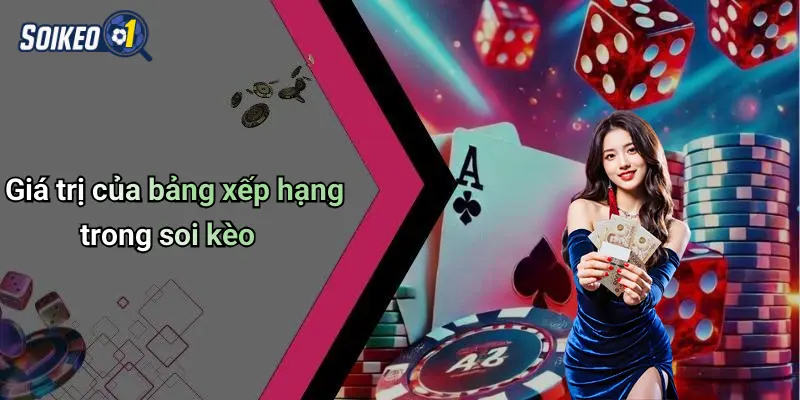 Giá trị của bảng xếp hạng trong soi kèo