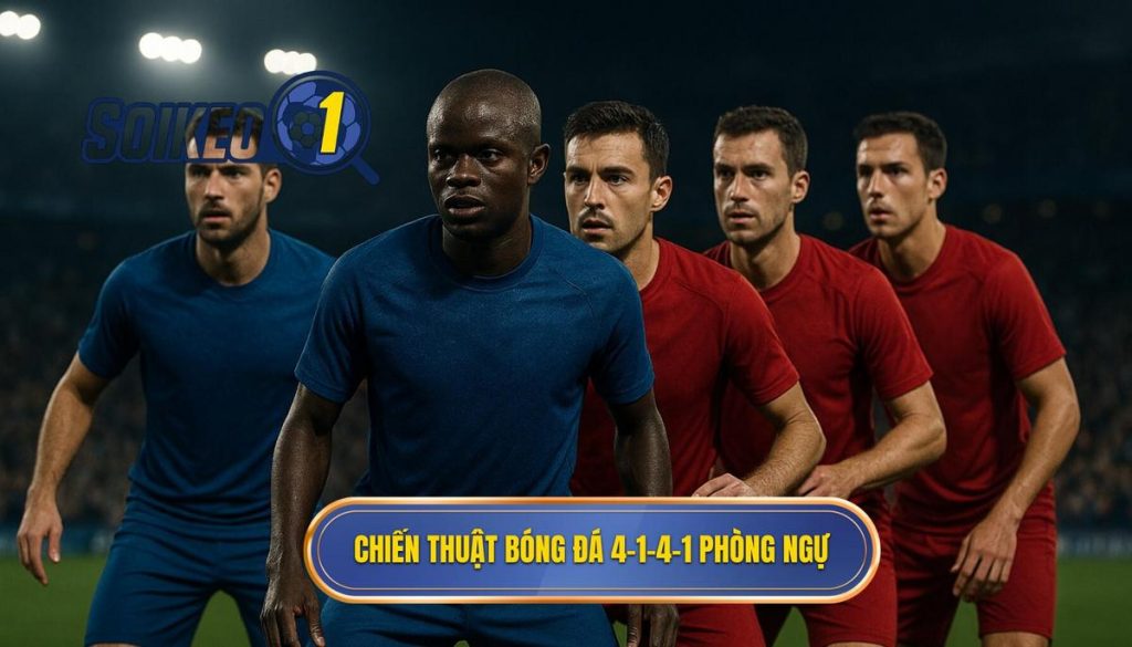 Chiến thuật bóng đá 4-1-4-1 phòng ngự