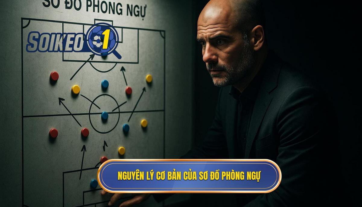Nguyên Lý Cốt Lõi Của Sơ Đồ 4-1-4-1 Khi Phòng Ngự